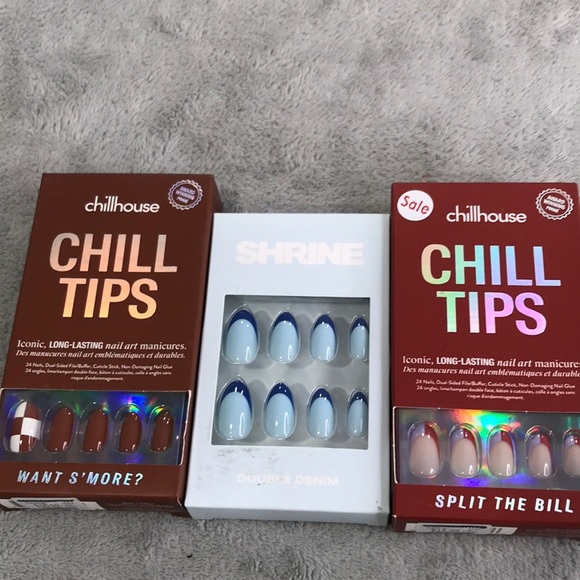 3 Boxes of Assorted Urban Outfitters Nail Tips New